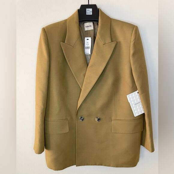 NWT New KHAITE Mayley Wool Blend Blazer Size 10 - Picture 5 of 9